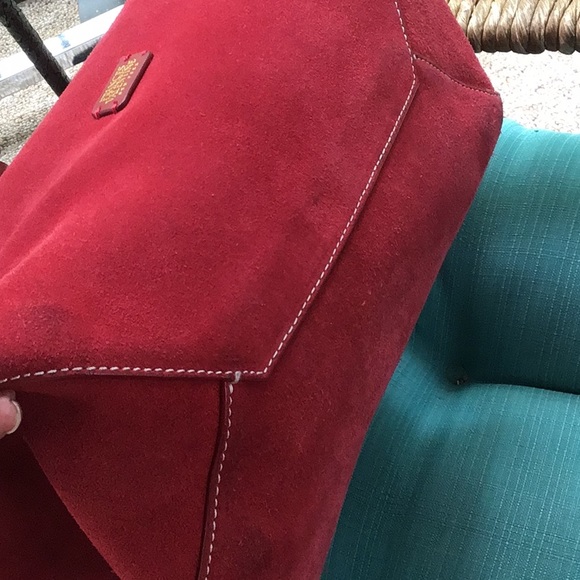 Gorgeous Francis Valentine red suede leather xbody - Picture 4 of 11